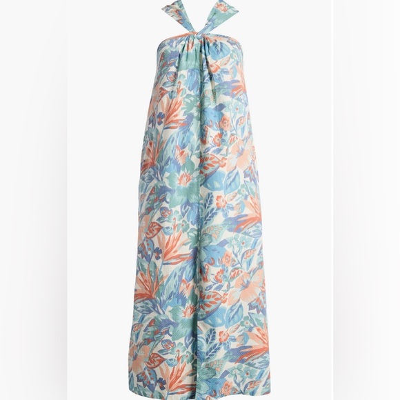 Faherty Bay Twist Seersucker Halter Dress - Picture 4 of 8